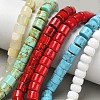 Natural Gemstone Column Bead Strands G-E266-05M-01-5