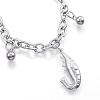 Tarnish Resistant 304 Stainless Steel Charm Bracelets BJEW-G544-21P-2