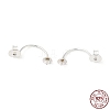 925 Sterling Silver Earring Backs STER-G037-02S-1