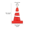10Pcs Resin Iron Pendants RESI-FS0002-06-4
