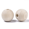 Unfinished Natural Wood Beads X-WOOD-Q041-04B-2