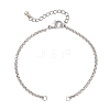 304 Stainless Steel Rolo Chain Bracelet Making AJEW-JB01513-1