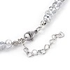 Glass Beaded Necklaces NJEW-JN02271-03-4