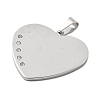 304 Stainless Steel Pendants STAS-F313-04P-2
