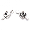 Valentine's Day Tibetan Style Alloy Pendant Rhinestone Settings TIBEP-S319-058AS-RS-1