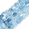 Natural Aquamarine Beads Strands G-P568-C13-01-2
