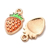 Light Gold Plated Alloy Enamel Pendants ENAM-R136-20B-1-3