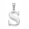 Non-Tarnish 304 Stainless Steel Pendants STAS-F106-95P-S-1