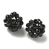 Natural Black Spinel Woven Beads GG-CBA2E9C-F26-01-2