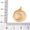 Transparent Epoxy Resin Brass Pendants LS-KK-B163-01G-05-3