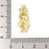 Rack Plating Brass Cubic Zirconia Pendants KK-S380-30G-03-3