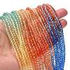 Transparent Painted Glass Beads Strands X1-DGLA-A034-T3mm-A02-2