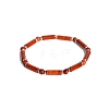 Natural Red Jasper Bead Stretch Bracelets PW-WG50993-16-1