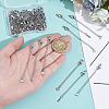 60Pcs 3 Styles 304 Stainless Steel Chain Extender STAS-UN0064-63-4