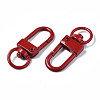 Spray Painted Eco-Friendly Alloy Swivel Snap Hooks Clasps PALLOY-T080-02G-NR-3