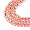 Transparent Glass Beads Strands LS-GLAA-H021-04-27-5