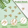 Brass Micro Pave Clear Cubic Zirconia Charms FIND-BC0013-57B-4