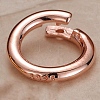 925 Sterling Silver Twister Clasps STER-WH0008-84A-RG-1