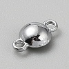 Faceted Glass Flat Round Connector Charms FIND-WH20042-56L-2