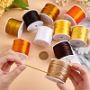   10 Rolls 10 Colors Round Polyester Rattail Satin Cord OCOR-PH0002-54-3