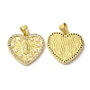 Rack Plating Brass Cubic Zirconia Pendants KK-Q771-01G-1