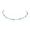 Electroplate Glass Beaded Necklaces NJEW-JN04853-1