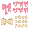 16Pcs 2 Styles Bowknot Enamel Pins JEWB-SC0001-74-1