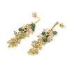 304 Stainless Steel with Natural Mixed Gemstone Stud Earrings EJEW-JE07520-03-3