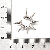 Brass Micro Pave Cubic Zirconia Pendants KK-Q035-07P-3