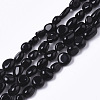 Natural Black Obsidian Beads Strands G-R465-34-1