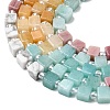Natural Dyed White Jade & Quartz Crystal & Howlite & Yellow Aventurine & Rhodonite Beads Strands G-H333-03D-7