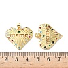 Brass Micro Pave Cubic Zirconia Pendants KK-L243-14G-03-3