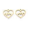 201 Stainless Steel Pendants STAS-T073-42G-1