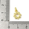 Brass Micro Pave Cubic Zirconia Charms KK-M283-23B-01-3