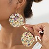 Acrylic Glitter Dangle Earrings for Women FS-WGAA719-01-2