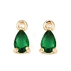 Brass Micro Pave Cubic Zirconia Pendants KK-K374-07G-2