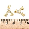 Brass Micro Pave Cubic Zirconia Pendants KK-Z120-30G-3