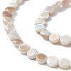 AB Color Plated Natural Freshwater Shell Beads Strands X-BSHE-G033-04-3