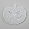 Halloween DIY Jack-O-Lantern Pendant Silicone Molds X-DIY-P006-55-3