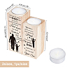 SUPERDANT Wooden Candle Holder and Candles Set AJEW-SD0001-13G-2