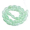 Transparent Crackle Glass Beads Strands X-GLAA-S192-B-010E-2