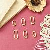 6Pcs 3 Styles Brass Spring Gate Rings KK-CJ0004-29-5