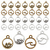   80Pcs 4 Style Alloy Pendants FIND-PH0003-29-1