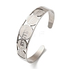201 Stainless Steel Cuff Bangles for Women LS-BJEW-F507-03P-2