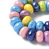 Porcelain Rondelle Beads PORC-Q001-01M-3