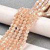 Opaque Solid Color Electroplate Glass Beads Strands X1-GLAA-F029-P4mm-A06-4