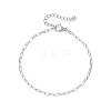 304 Stainless Steel Paperclip Chain Bracelets for Women BJEW-JB12535-2