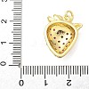 Brass Micro Pave Cubic Zirconia Pendants KK-S511-03C-G-3