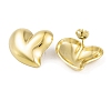 Left and Right Ion Plating(IP) 304 Stainless Steel Stud Earrings for Women EJEW-A049-06G-2