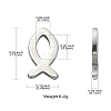 304 Stainless Steel Charms STAS-CJC0008-10P-02-8